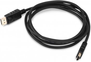 Кабель аудио-видео Buro DisplayPort (m), HDMI (m) 1.8м. Позолоченные контакты черный (BHP RET HDMI_DPP18)