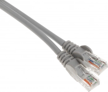 Патч-корд Lanmaster LAN-PC45/U5E-1.5-GY UTP RJ-45 вил.-вилка RJ-45 кат.5E 1.5м серый LSZH (уп.:1шт)