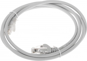 Патч-корд Lanmaster LAN-PC45/U5E-1.5-GY UTP RJ-45 вил.-вилка RJ-45 кат.5E 1.5м серый LSZH (уп.:1шт)
