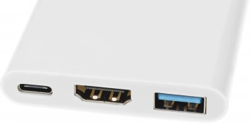 Переходник Buro USB Type-C (m) HDMI (f) USB 3.0 A(f) USB Type-C (f) (BHP RET TPC-HDM) белый