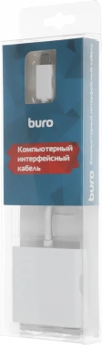Переходник Buro USB Type-C (m) HDMI (f) USB 3.0 A(f) USB Type-C (f) (BHP RET TPC-HDM) белый