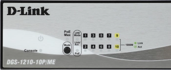 Коммутатор D-Link  DGS-1210-10P/ME/B1A
