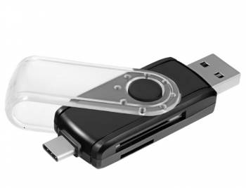 Устройство чтения карт памяти USB 3.0/Type C/OTG Ginzzu GR-588UB