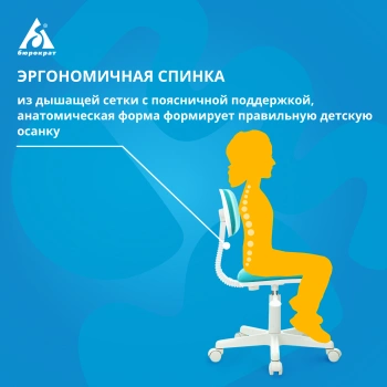 Кресло детское Бюрократ  CH-W201NX