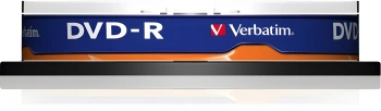 Диск DVD-R Verbatim 4.7Gb 16x Cake Box (10шт) (43523)