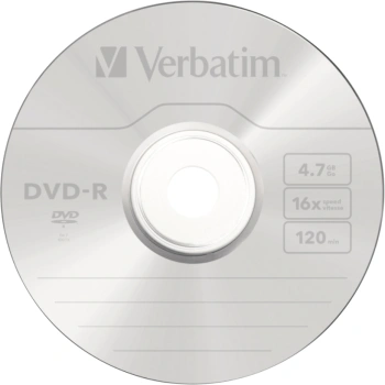 Диск DVD-R Verbatim 4.7Gb 16x Cake Box (50шт) (43548)