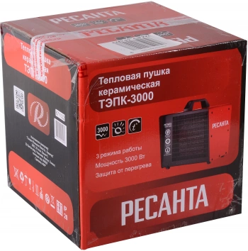 Тепловая пушка электрическая Ресанта ТЭПК-3000
