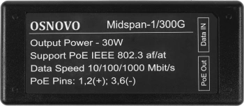 Инжектор PoE Osnovo  Midspan-1/300G
