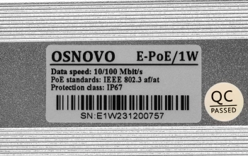 Удлинитель Osnovo  E-POE/1W