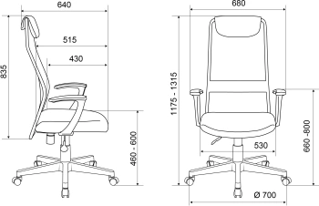 Кресло руководителя Бюрократ  KB-8