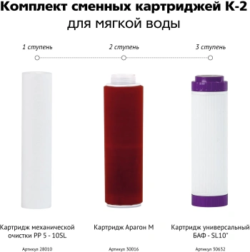 Комплект картриджей Гейзер К-2