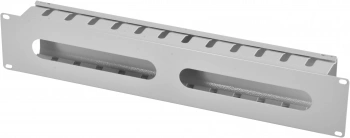 Кабельный органайзер горизонтальный ЦМО ГКЗ-2U односторонний окна 2U шир.:19