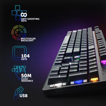 Клавиатура Оклик 970G Dark Knight
