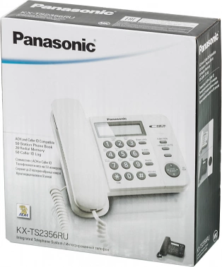 Телефон проводной Panasonic KX-TS2356RUB