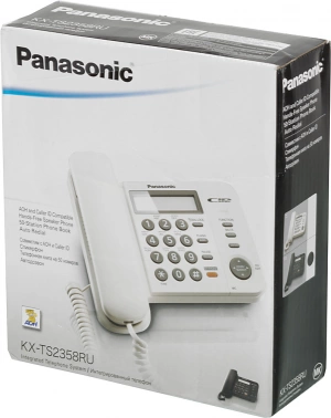Телефон проводной Panasonic KX-TS2358RUB
