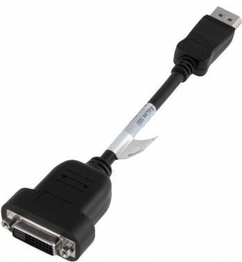 Переходник HP DisplayPort (m) DVI-D (f) 0.19м (FH973AA) черный