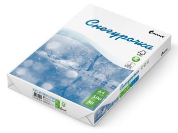 Бумага Снегурочка A4 марка C/80г/м2/белый/500л. CIE145% общего назначения(офисная)