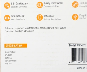 Мышь A4Tech OP-720