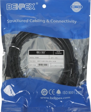 Кабель аудио-видео HDMI (m)/HDMI (m) 2м. черный