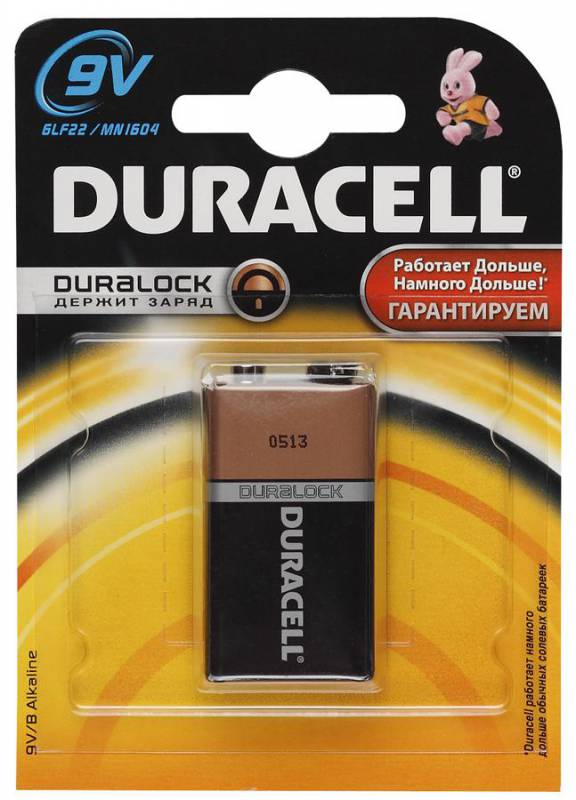 Батарея Duracell Basic 6LR61/6LF22/6LP3146 MN1604