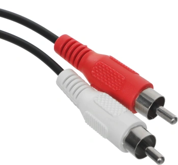 Кабель-переходник аудио Jack 3.5 (m)/2хRCA (m) 1.8м. черный