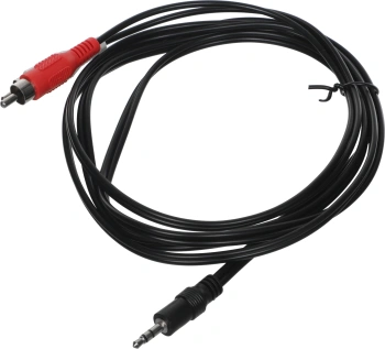 Кабель-переходник аудио Jack 3.5 (m)/2хRCA (m) 1.8м. черный