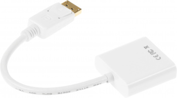 Переходник DisplayPort (m) DVI (f) белый
