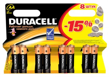 Батарея Duracell Basic LR6-8BL MN1500