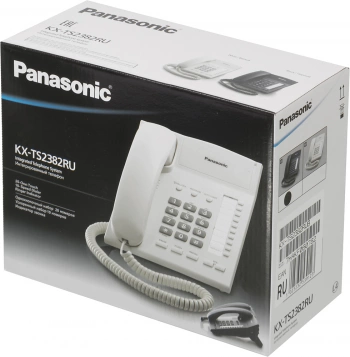 Телефон проводной Panasonic KX-TS2382RUB