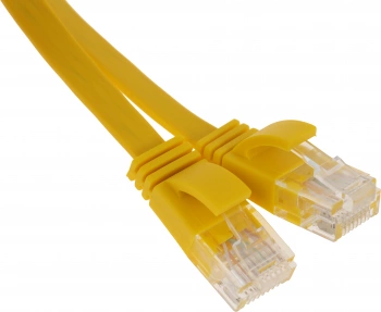 Патч-корд cat.5E stranded molded 1.5м желтый RJ-45 (m)-RJ-45 (m)