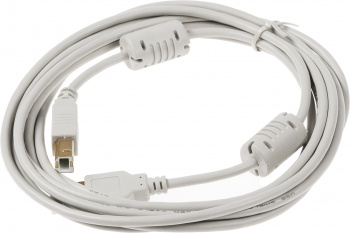 Кабель USB A(m) USB B(m) 3м феррит.кольца серый