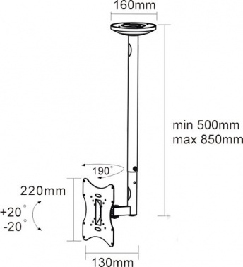 Кронштейн для телевизора Arm Media LCD-1000