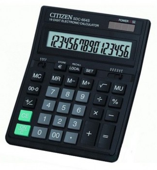 Калькулятор бухгалтерский Citizen SDC-664S