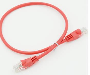 Патч-корд cat.5E stranded molded 0.5м красный RJ-45 (m)-RJ-45 (m)