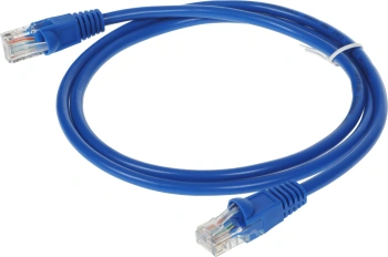Патч-корд cat.5E molded 1м синий RJ-45 (m)-RJ-45 (m) (упак.:1шт)
