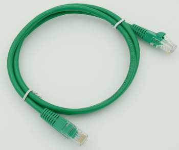 Патч-корд cat5E molded 1м зеленый RJ-45 (m)-RJ-45 (m) (упак.:1шт)