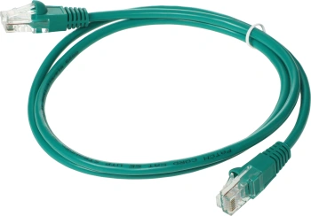 Патч-корд cat.5E molded 1м зеленый RJ-45 (m)-RJ-45 (m) (упак.:1шт)