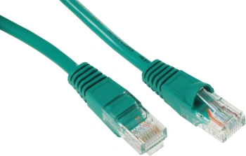 Патч-корд cat.5E molded 1м зеленый RJ-45 (m)-RJ-45 (m) (упак.:1шт)