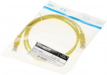 Патч-корд cat.5E molded 1м желтый RJ-45 (m)-RJ-45 (m) (упак.:1шт)