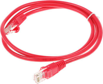 Патч-корд cat5E molded 1м красный RJ-45 (m)-RJ-45 (m) (упак.:1шт)