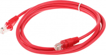 Патч-корд cat5E molded 2м красный RJ-45 (m)-RJ-45 (m) (упак.:1шт)