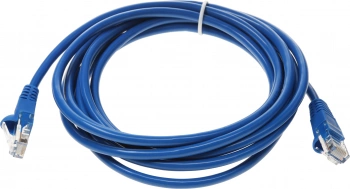 Патч-корд cat5E molded 3м синий RJ-45 (m)-RJ-45 (m)