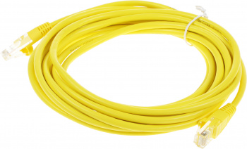 Патч-корд cat.5E molded 5м желтый RJ-45 (m)-RJ-45 (m)