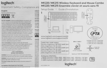 Клавиатура + мышь Logitech MK220