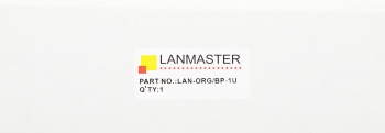 Кабельный органайзер горизонтальный Lanmaster LAN-ORG/BP-1U двухсторонний щетки 1U шир.:19