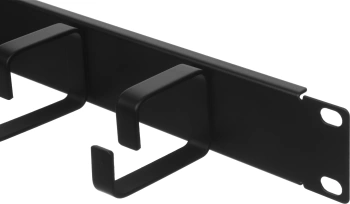 Кабельный органайзер горизонтальный Lanmaster TWT-ORG1U-5V односторонний кольца 1U шир.:19