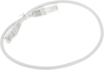 Патч-корд Lanmaster TWT-45-45-0.5-GY UTP RJ-45 вил.-вилка RJ-45 кат.5E 0.5м серый ПВХ (уп.:1шт)