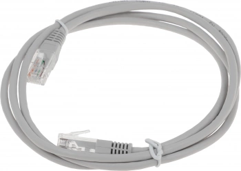 Патч-корд Lanmaster TWT-45-45-1.5-GY UTP RJ-45 вил.-вилка RJ-45 кат.5E 1.5м серый ПВХ (уп.:1шт)