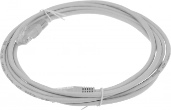 Патч-корд Lanmaster TWT-45-45-2.0-GY UTP RJ-45 вил.-вилка RJ-45 кат.5E 2м серый ПВХ (уп.:1шт)