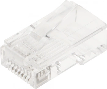 Коннектор Lanmaster (TWT-PL45-8P8C) UTP кат.5e RJ45 прозрачный (упак.:100шт)